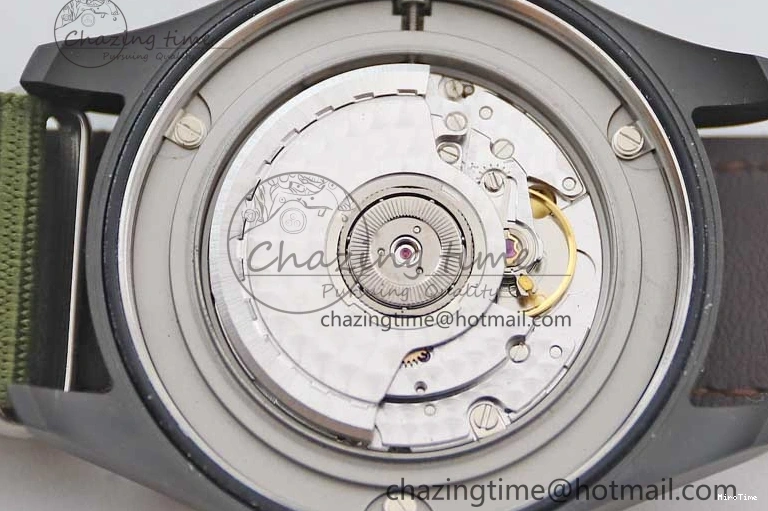 MIROTIME 0219 Packable Mark XVIII ‘TOPGUN SFTI’ Ceramic M+F Best Edition Black Dial on Green Nylon Strap 7048